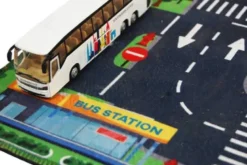 Leksaksbuss Turistbuss Pull Back Kids Globe