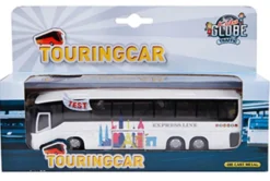 Leksaksbuss Turistbuss Pull Back Kids Globe