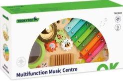 Leksaksinstrument i trä slagverksinstrument för den lilla musikern Tooky Toy