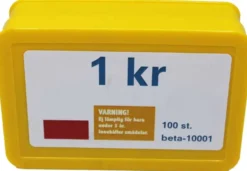 Leksakspengar 1 kr mynt 100 st