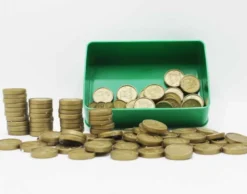 Leksakspengar 10 kr mynt 100 st