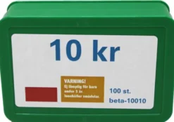 Leksakspengar 10 kr mynt 100 st