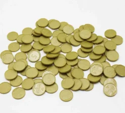 Leksakspengar 5 kr mynt 100 st