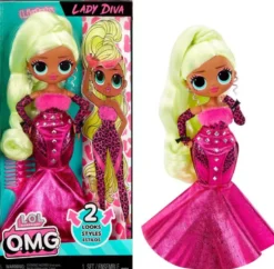 L.O.L. Surprise Lady Diva OMG House of Surprises Docka S4 25 cm
