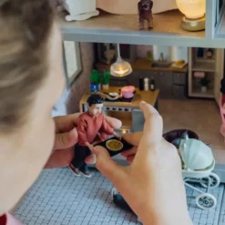 Lundby Docka med bebis och barnvagn