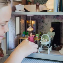 Lundby Docka med bebis och barnvagn