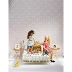 Lundby Mässingsäng Dockhus säng