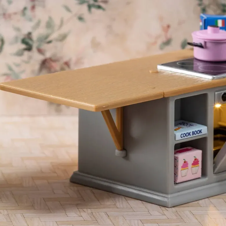 Lundby Spis och Kylskåp Set grå och svart