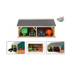 Maskinhall för Siku leksakstraktorer Kids Globe 1:50
