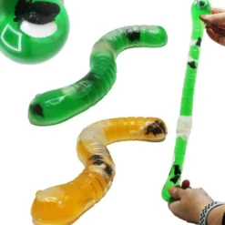 Mask med Slime, larver och flugor Fidget 27 cm