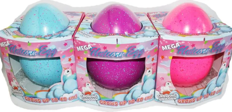 Mega Ägg Växande Enhörning 20 cm