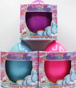 Mega Ägg Växande Enhörning 20 cm