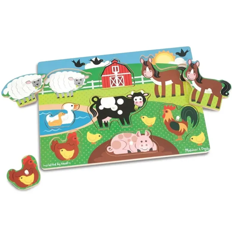 Melissa & Doug Knoppussel Bondgårdsdjur