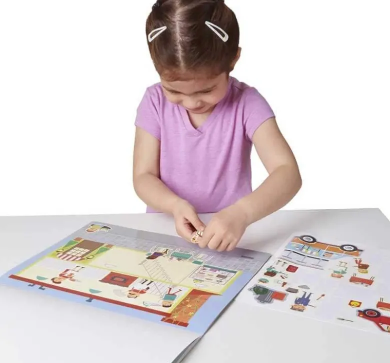 Melissa & Doug Stickers Stadstema Återanvändbara