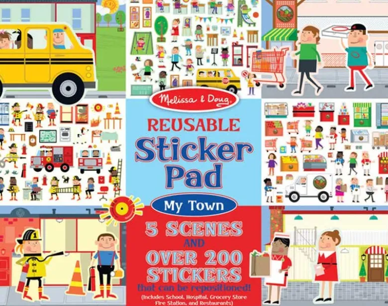 Melissa & Doug Stickers Stadstema Återanvändbara