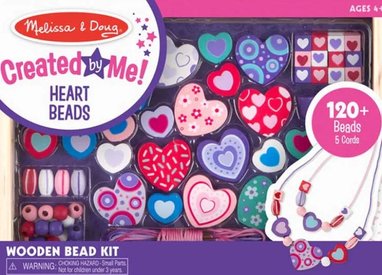 Melissa & Doug Sweet Hearts Träpärlor 120 delar