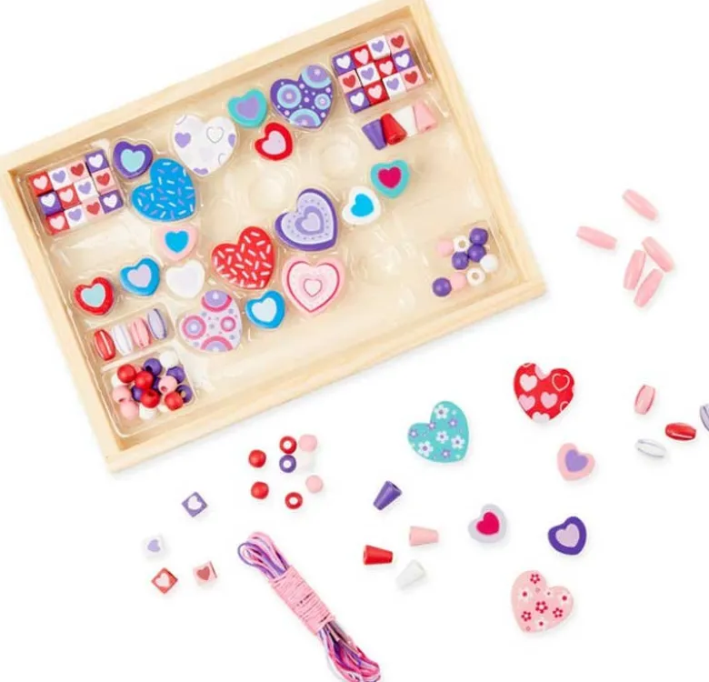 Melissa & Doug Sweet Hearts Träpärlor 120 delar