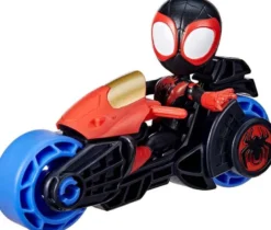 Miles Morales Motorcykel och Figur 10 cm Spidey and his Amazing Friends