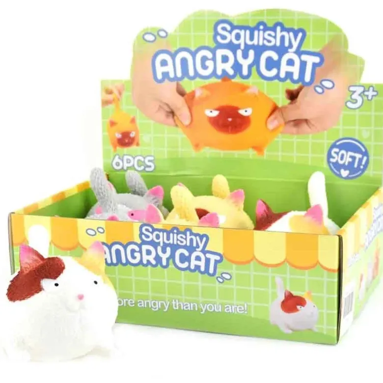 Mjuk katt Squeeze Stretchigt Klämdjur