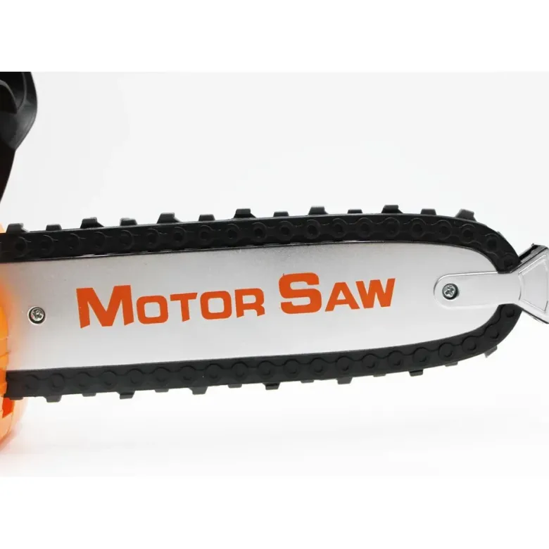 Motorsåg leksak med ljud till barn Leksaksmotorsåg orange