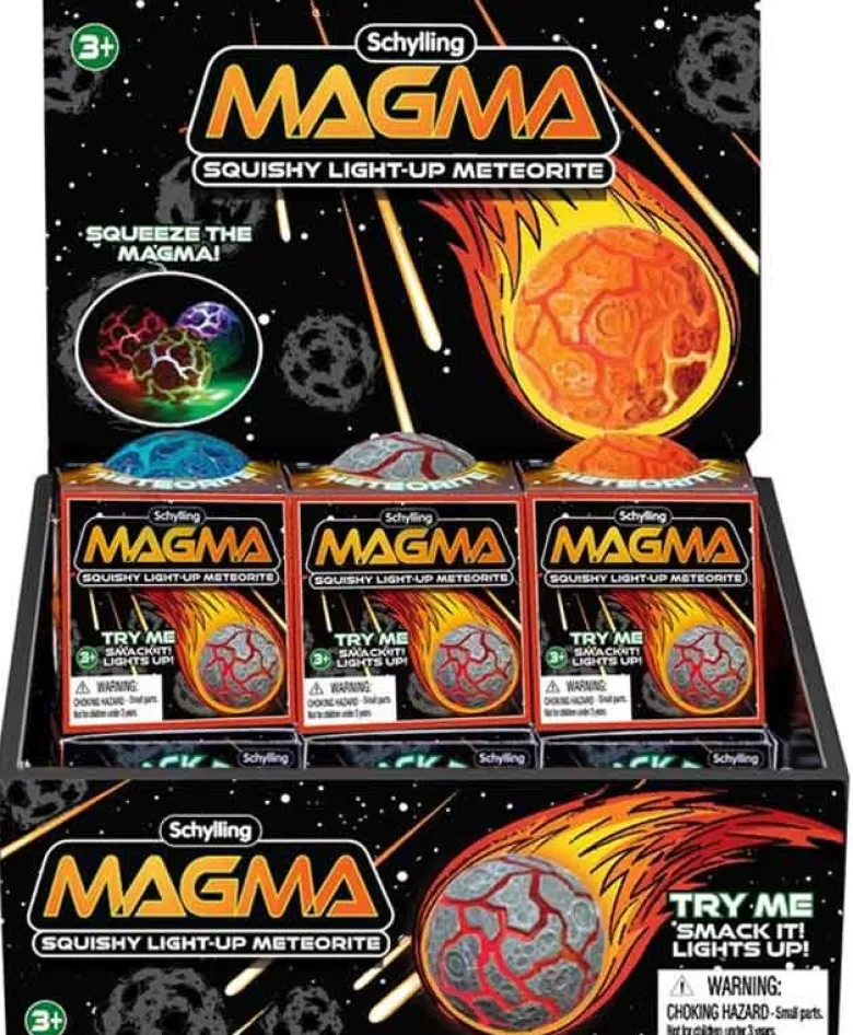 NeeDoh Lysande Lavaboll Klämboll Magma Light Up