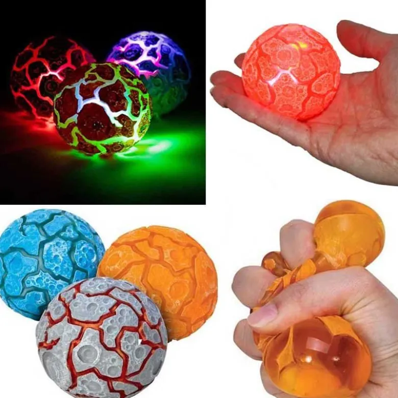 NeeDoh Lysande Lavaboll Klämboll Magma Light Up