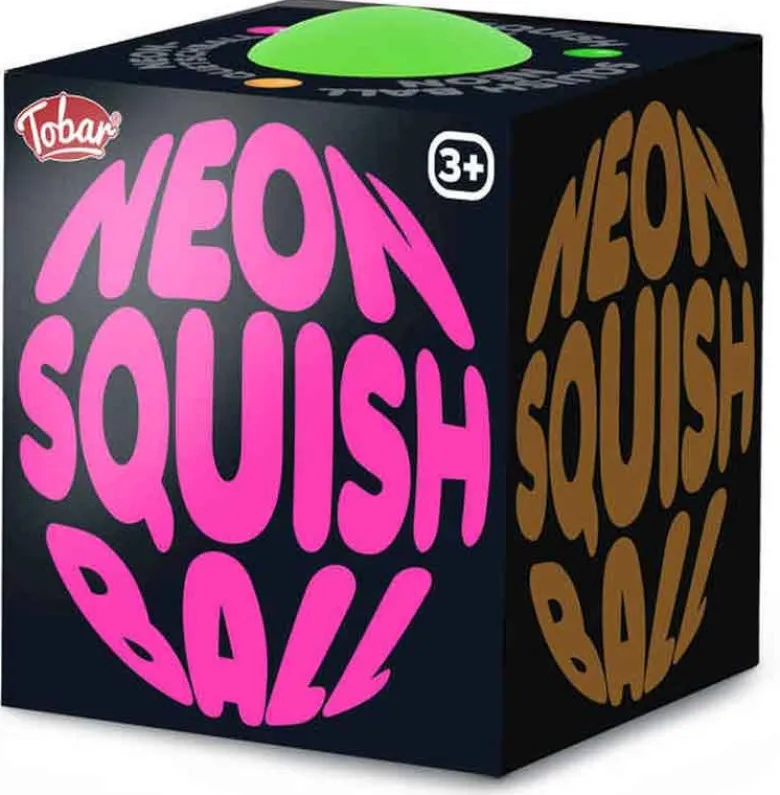 Neon Klämboll Squish Ball Tobar 7 cm