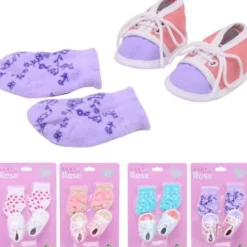 1 par Skor och 1 par sockar till dockor 35-40 cm