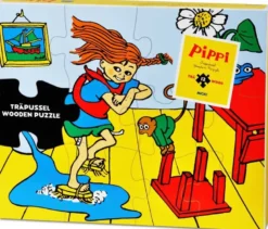 Pippi Träpussel 12 bitar