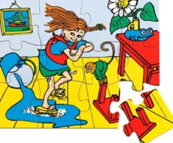 Pippi Träpussel 12 bitar
