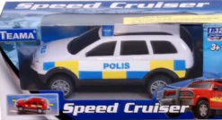 Polisbil Leksaksbil Pullback TEAMA - 1:32