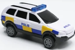 Polisbil Leksaksbil Pullback TEAMA - 1:32