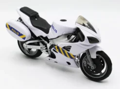 Polismotorcykel Leksak med ljud 1:12