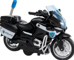 Polismotorcykel Police USA Leksaksmotorcykel med ljud Kids Globe 13 cm