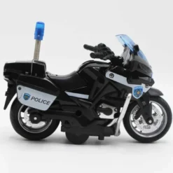 Polismotorcykel Police USA Leksaksmotorcykel med ljud Kids Globe 13 cm