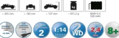 Radiostyrd Bil 18 km/h Rupter Buggy Jamara