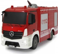 Radiostyrd Brandbil Lastbil Mercedes Antos med vattenkanon Jamara 1:26 2,4 GHz