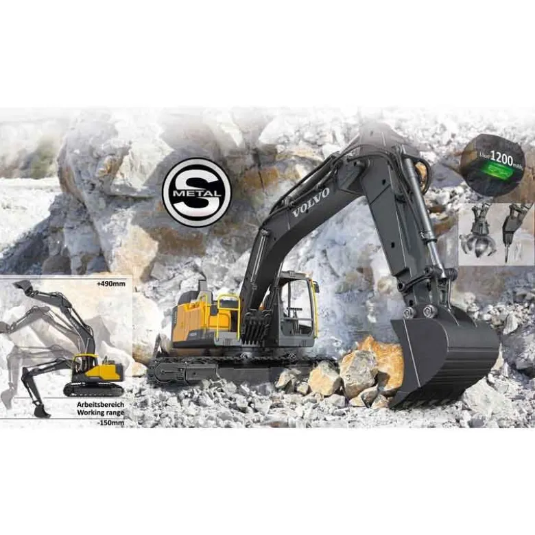 Radiostyrd Grävmaskin Volvo EC160E Jamara 2,4 Ghz