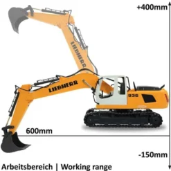 Radiostyrd Liebherr Grävmaskin R936 med Rivningsset Jamara 1:20 - 2,4 GHz