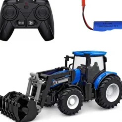 Radiostyrd Traktor med skopa, ljus och ljud