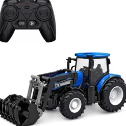 Radiostyrd Traktor med skopa, ljus och ljud