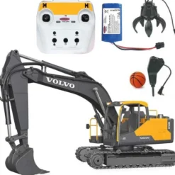 Radiostyrd Volvo Grävmaskin EC160E Metallväxlar Jamara