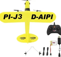 Radiostyrt Flygplan Piper J3-Club Gyro 2,4 Ghz Jamara
