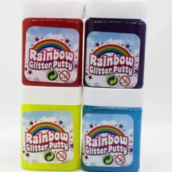 Rainbow Glitter Putty Slime