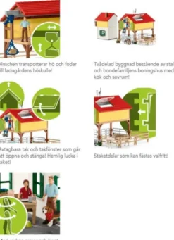 Schleich Bondgård med Figurer och Bondgårdsdjur 42407