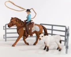 Schleich Cowgirl Team Roping Fun 42577