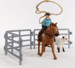 Schleich Cowgirl Team Roping Fun 42577