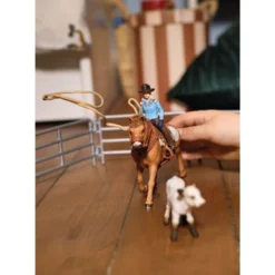 Schleich Cowgirl Team Roping Fun 42577
