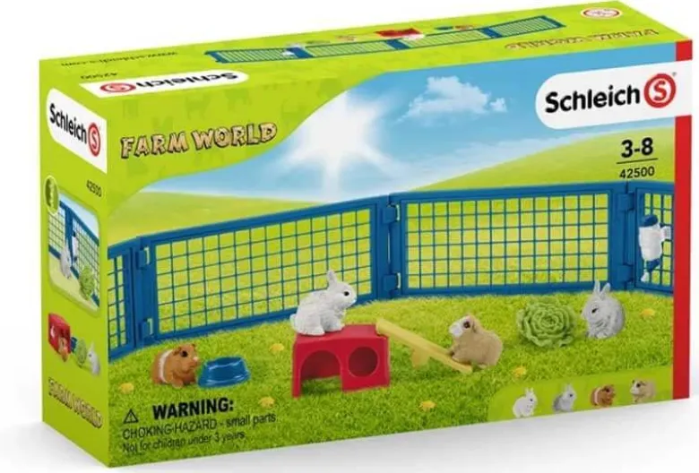 Schleich ett hem åt kaninen och marsvinet Kanin- och Marsvin bur 42500