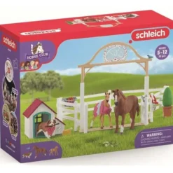 Schleich Horse Club Hannah's Gästhästar med Tiken Ruby 42458